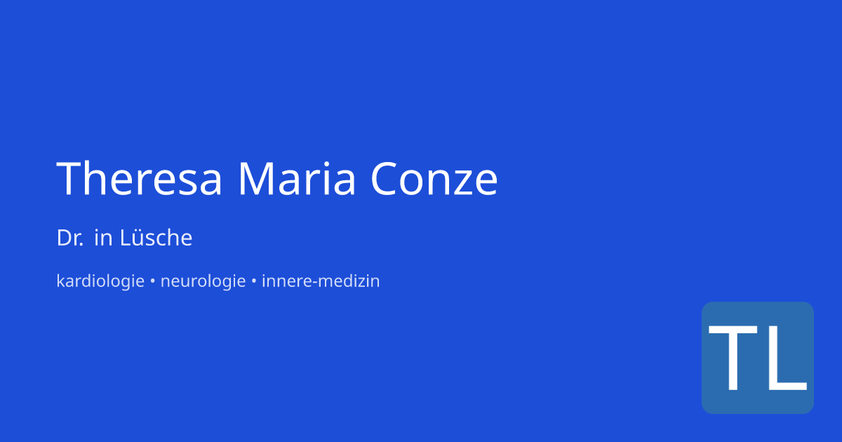 Dr. Theresa Maria Conze – Tierarzt in Lüsche