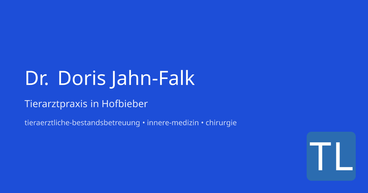 Tierarztpraxis Dr. Doris Jahn-Falk in Hofbieber